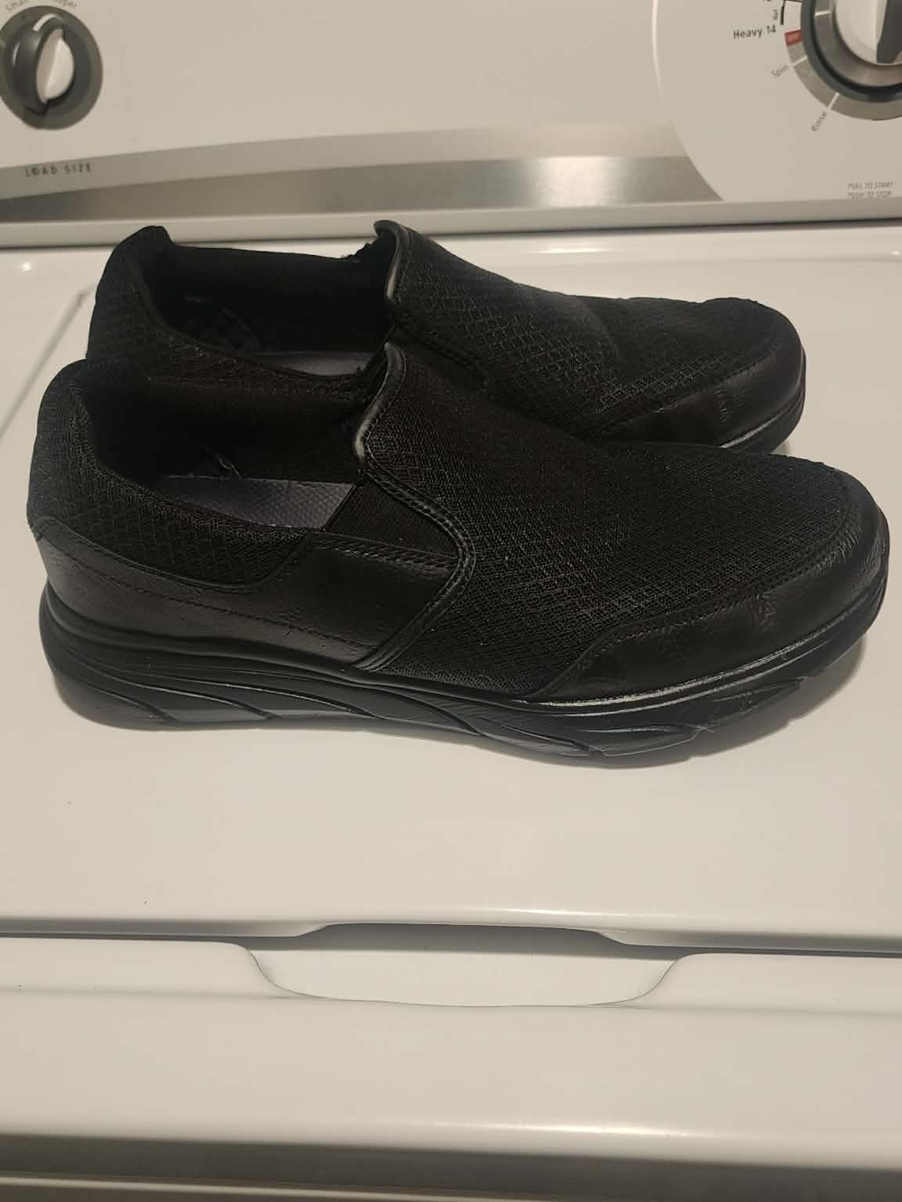 Men's Black Slip-On Comfort Loafers
